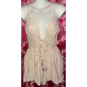 🤍 Princess Polly Linen/ Cotton Blend Romper